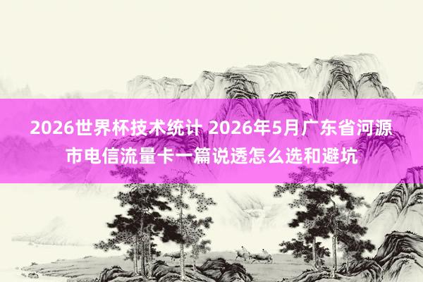 2026世界杯技术统计 2026年5月广东省河源市电信流量卡一篇说透怎么选和避坑