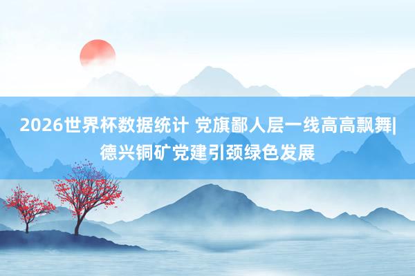 2026世界杯数据统计 党旗鄙人层一线高高飘舞|德兴铜矿党建引颈绿色发展